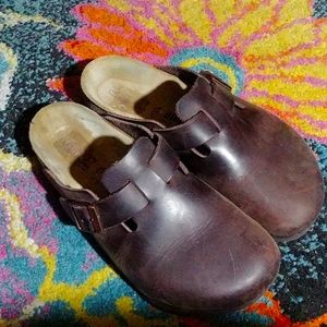 Birkenstock Leather clogs mules